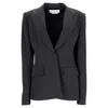 Gabriela Hearst Single Breasted Blazer In Black Wool In Black