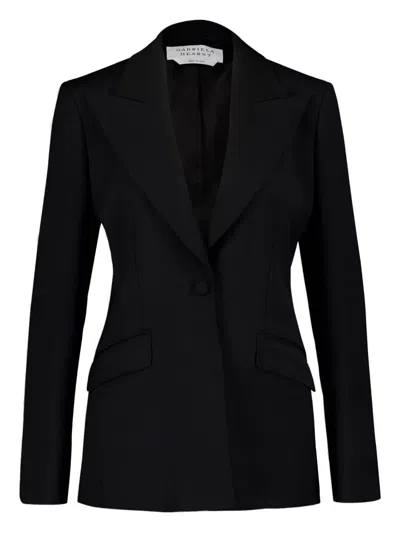 Gabriela Hearst Single-button Wool Blazer In Black