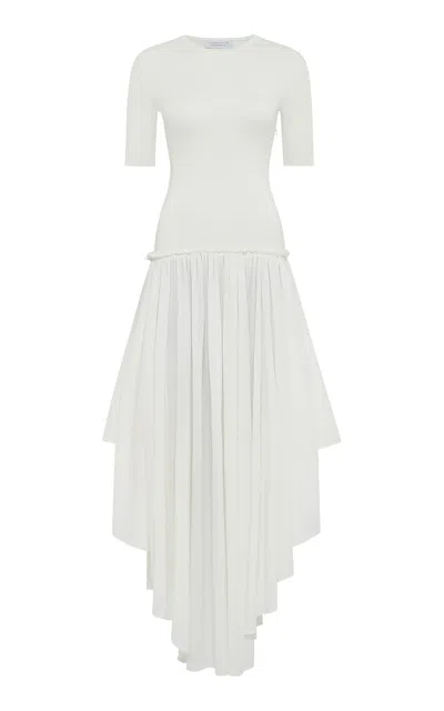 Gabriela Hearst Sirona Wool-cashmere Maxi Dress In Ivory