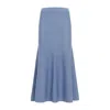 Gabriela Hearst Manni Cashmere Midi Skirt In Blue