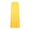 Gabriela Hearst Eula Pleated Midi Skirt In Yellow