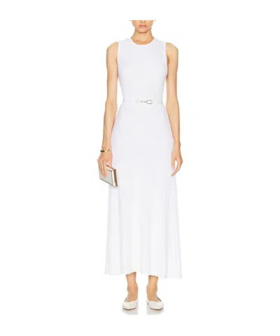 Gabriela Hearst Meier Knit Dress In Ivory Merino Wool Cashmere