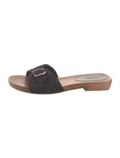 Pre-owned Gabriela Hearst Slides In Black