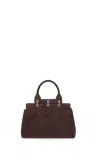 Gabriela Hearst Small Amethyst Bag In Dark Brown Suede