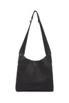 Gabriela Hearst Small Hobo Bag In Black Textured Nappa Leather In Black