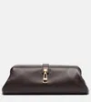 Gabriela Hearst Small Leather Shoulder Bag In Burgundy