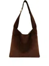 Gabriela Hearst Small Suede Tote Bag In Brown
