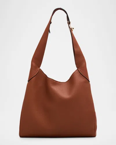 Gabriela Hearst Small Supple Leather Hobo Bag In Brown