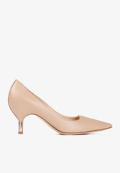 Gabriela Hearst Sofia 60 Nappa Leather Pumps In Beige