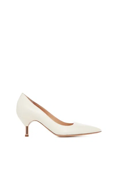 GABRIELA HEARST SOFIA LOW HEEL PUMP IN CREAM LEATHER