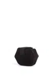 Gabriela Hearst Soft Demi Clutch In Black Cotton Velvet In Black