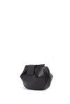 Gabriela Hearst Soft Demi Clutch With Chain In Black Nappa Leather In Black