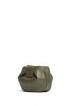 Gabriela Hearst Soft Demi Clutch In Olive Leather In Olive