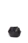 Gabriela Hearst Soft Demi Clutch With Chain In Black Nappa Leather In Black