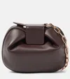 Gabriela Hearst Soft Demi Satin Clutch In Bordeaux