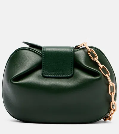 Gabriela Hearst Soft Demi Leather Clutch In Green
