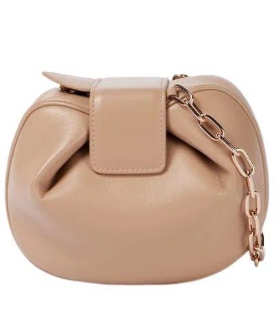 Gabriela Hearst Soft Demi Leather Clutch In Nude