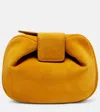 Gabriela Hearst Soft Demi Small Leather Clutch In Yellow