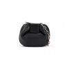 Gabriela Hearst Soft Demi Clutch With Chain In Black Nappa Leather