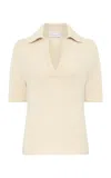 Gabriela Hearst Sohan Cashmere Polo Top In Neutral