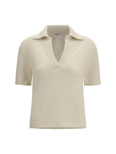 Gabriela Hearst Sohan V-neck Top In Neutral