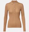 Gabriela Hearst Sophia Wool Polo Sweater In Neutral