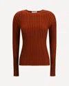 Gabriela Hearst Soraya Knit Sweater In Merino Wool In Brown