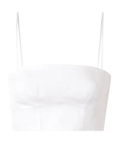 Gabriela Hearst Spaghetti Strap Suspenders In White