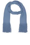 Gabriela Hearst Staffordshire Scarf In Light Blue Denim