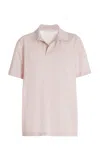 Gabriela Hearst Stendhal Knit Short Sleeve Polo In Blush Cashmere In Blush