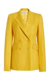 Gabriela Hearst Stephanie Blazer In Golden Birch Superfine Wool In Golden Birch