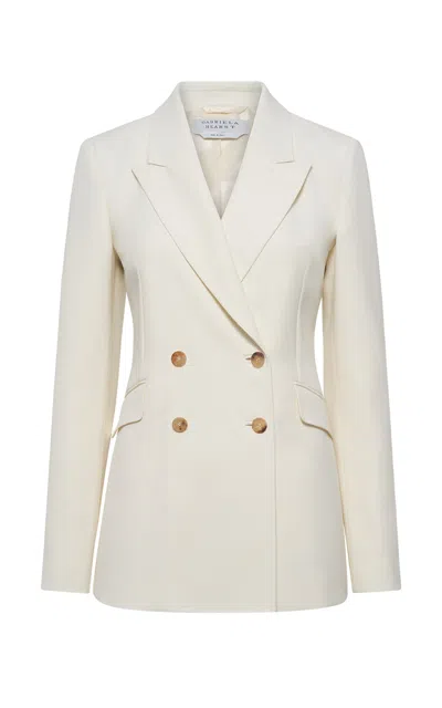 Gabriela Hearst Stephanie Blazer In Ivory Sportswear Wool In White