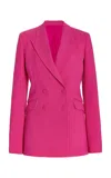 Gabriela Hearst Stephanie Tailored Wool Blazer In Fuchsia