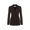 Gabriela Hearst Stephanie Blazier Silk Jacket In Brown