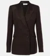 Gabriela Hearst Stephanie Blazier Silk Jacket In Braun