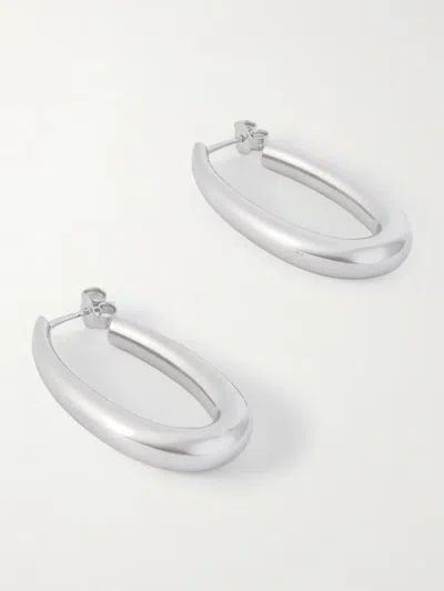 Gabriela Hearst Sterling Silver Hoop Earrings In Neutral