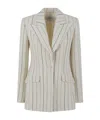 Gabriela Hearst Striped Blazer In Neutral