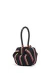 Gabriela Hearst Striped Demi Bag In Navy Wool In Navy