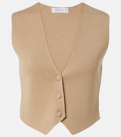 Gabriela Hearst Styx Wool And Cashmere Vest In Brown