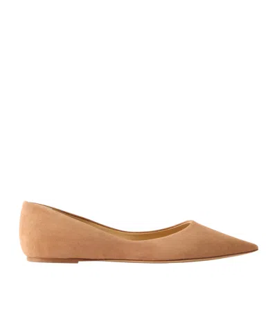 Gabriela Hearst Devil Suede Ballet Flats In Brown
