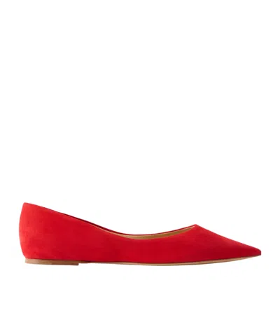 Gabriela Hearst Devil Suede Ballet Flats In Red