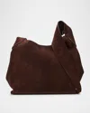 Gabriela Hearst Suede Hobo Bag In Sand