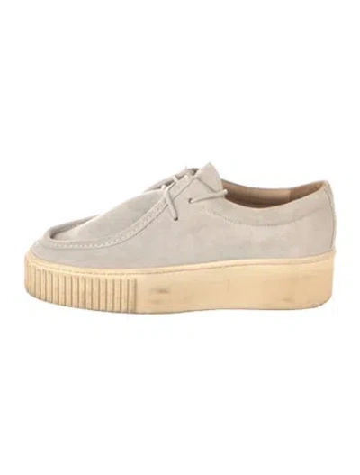 Pre-owned Gabriela Hearst Suede Loafers In Grey
