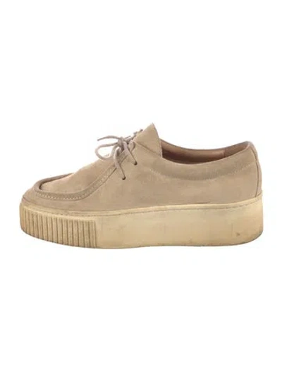 Pre-owned Gabriela Hearst Suede Sneakers In Neutral