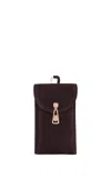Gabriela Hearst Sunglasses Pouch In Dark Brown Suede In Brown