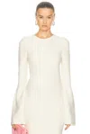 Gabriela Hearst Talos Top In Ivory