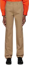 Gabriela Hearst Tan Rhys Corduroy Trousers In Camel