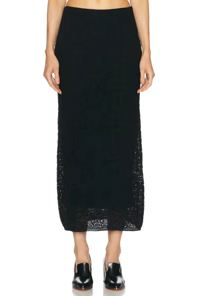 Gabriela Hearst Ribbed-knit Midi Skirt In White