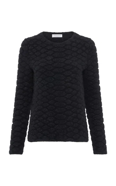 Gabriela Hearst Tansey Textured Cashmere Sweater In Black