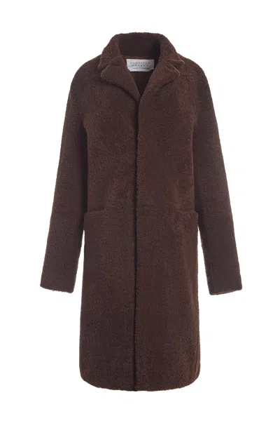 Gabriela Hearst Teddy Carcoat In Chocolate Shearling In Brown
